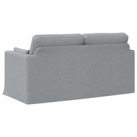Produktbild för Soffa Ljusgrå 158 x 78 x 80 cm tyg