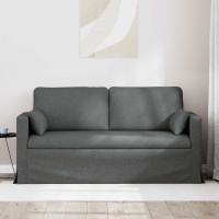 Produktbild för Soffa Mörkgrå 158 x 78 x 80 cm tyg