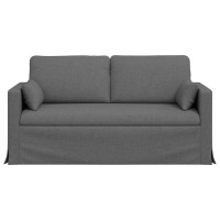 Produktbild för Soffa Mörkgrå 158 x 78 x 80 cm tyg