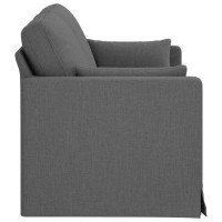 Produktbild för Soffa Mörkgrå 158 x 78 x 80 cm tyg