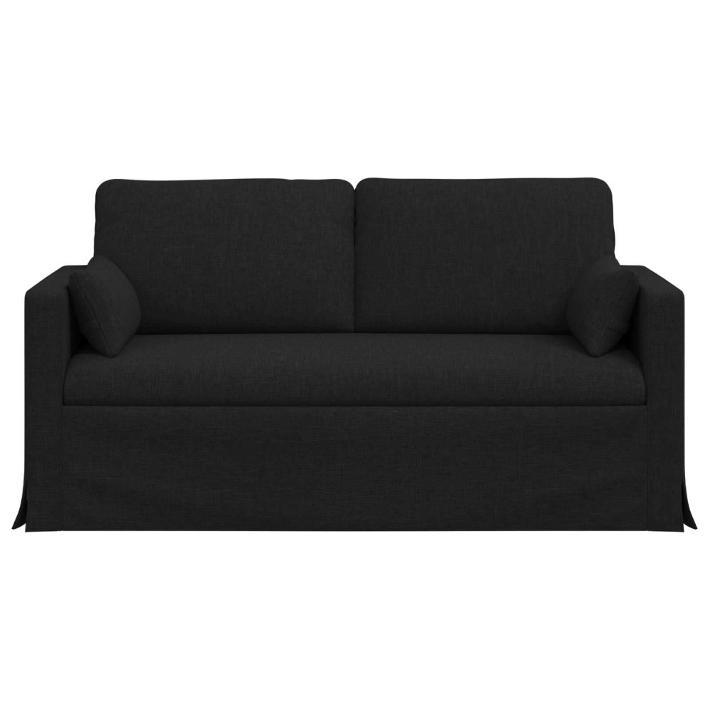 Produktbild för Soffa Svart 158 x 78 x 80 cm tyg