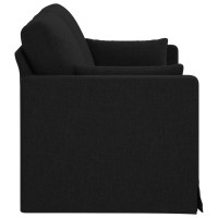 Produktbild för Soffa Svart 158 x 78 x 80 cm tyg