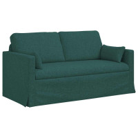 Produktbild för Soffa Mörkgrön 158 x 78 x 80 cm tyg