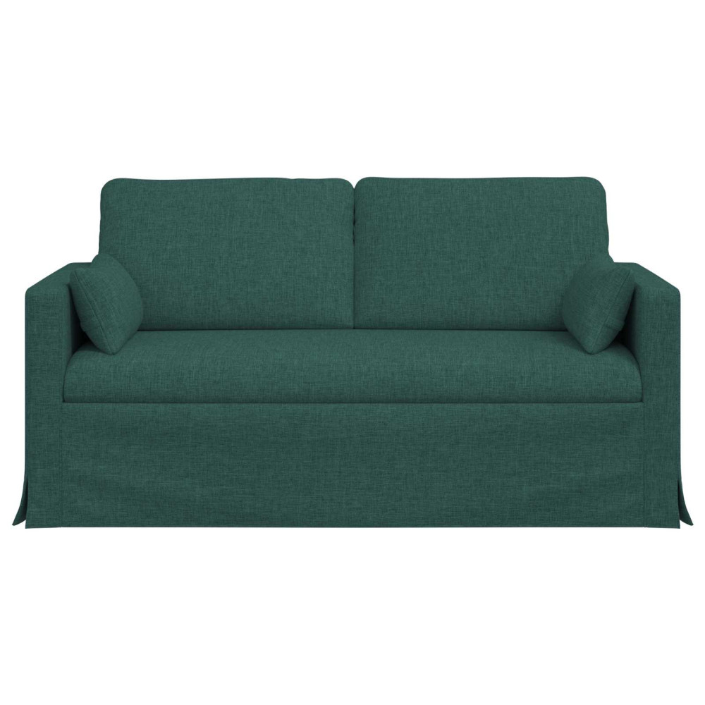 Produktbild för Soffa Mörkgrön 158 x 78 x 80 cm tyg