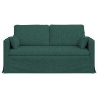 Produktbild för Soffa Mörkgrön 158 x 78 x 80 cm tyg