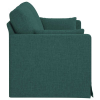 Produktbild för Soffa Mörkgrön 158 x 78 x 80 cm tyg