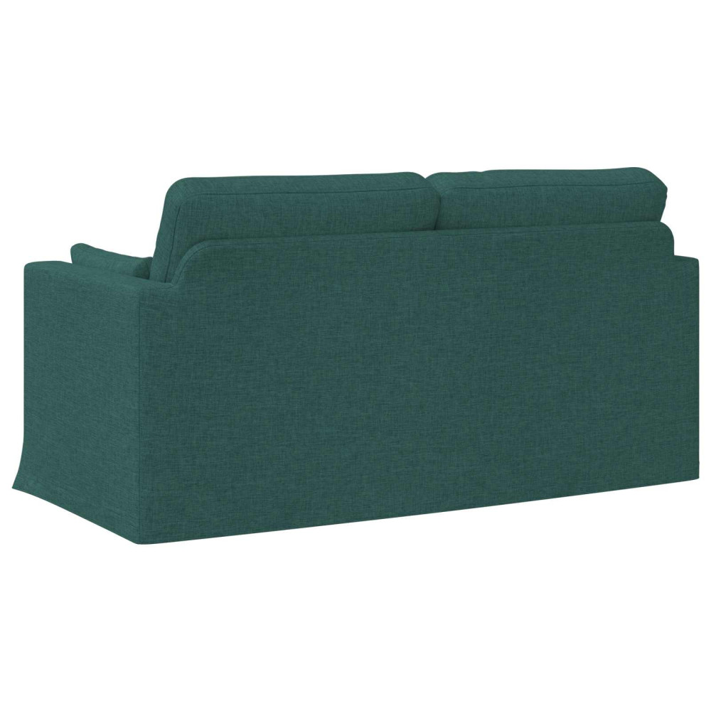 Produktbild för Soffa Mörkgrön 158 x 78 x 80 cm tyg