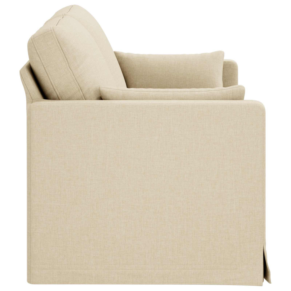 Produktbild för Soffa Kräm 158 x 78 x 80 cm tyg