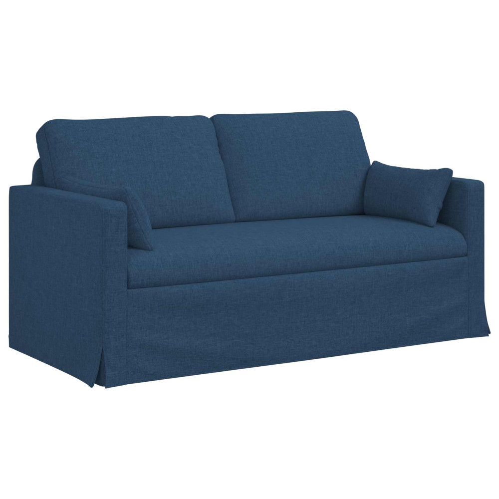 Produktbild för Soffa Blå 158 x 78 x 80 cm tyg