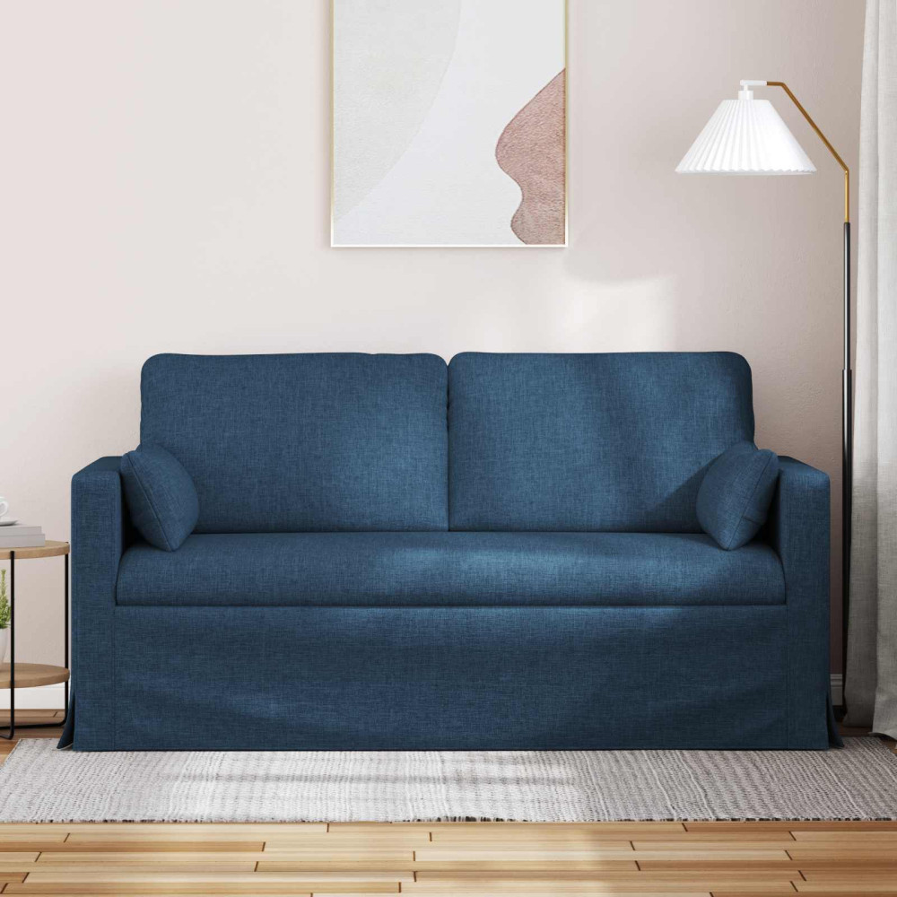 Produktbild för Soffa Blå 158 x 78 x 80 cm tyg