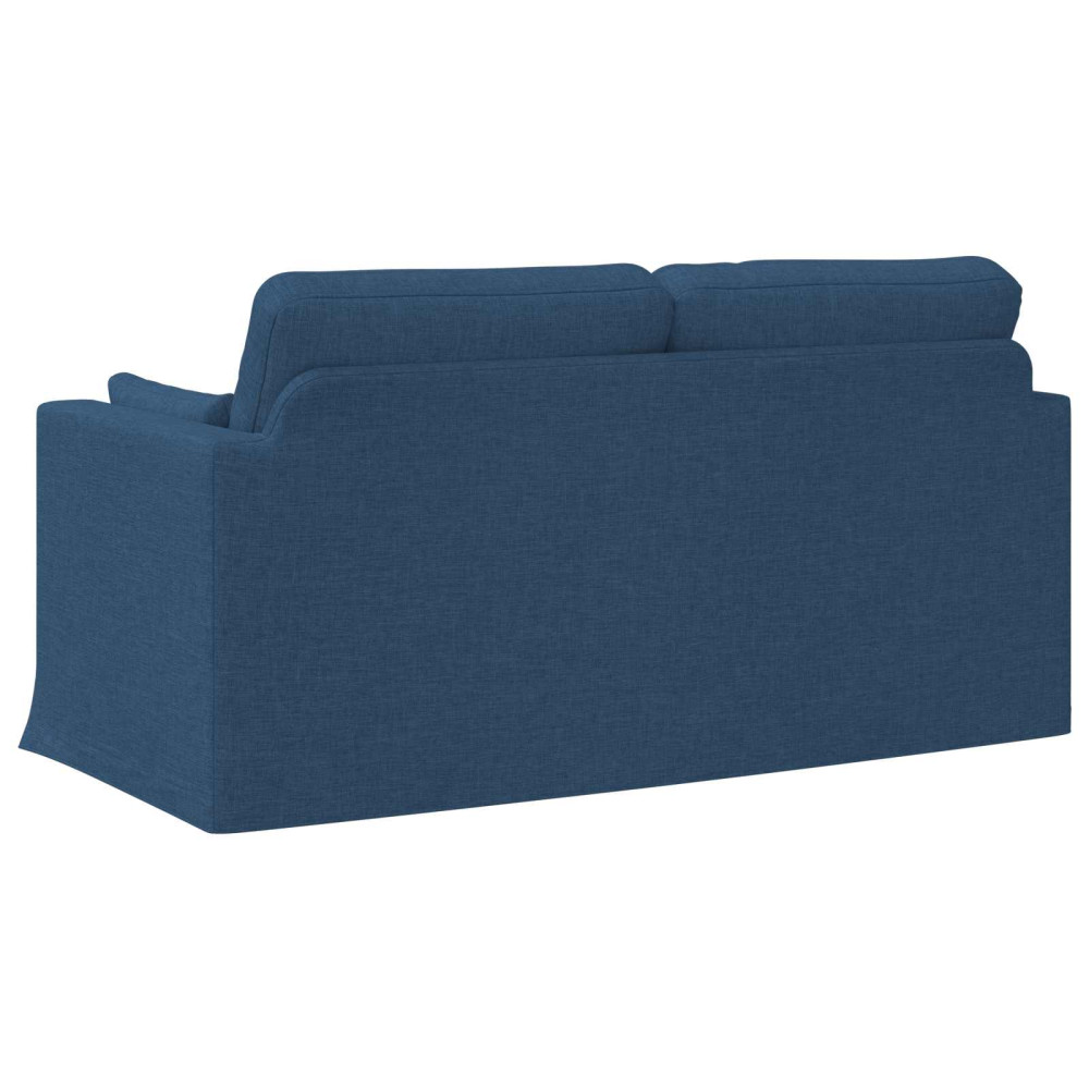 Produktbild för Soffa Blå 158 x 78 x 80 cm tyg