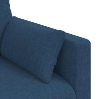Produktbild för Soffa Blå 158 x 78 x 80 cm tyg