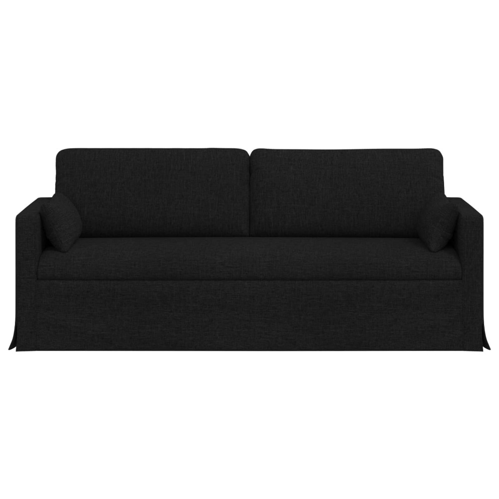 Produktbild för Soffa Svart 198 x 78 x 80 cm tyg