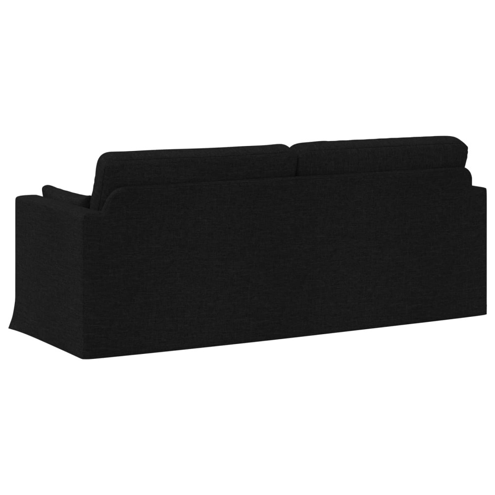 Produktbild för Soffa Svart 198 x 78 x 80 cm tyg