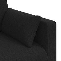 Produktbild för Soffa Svart 198 x 78 x 80 cm tyg