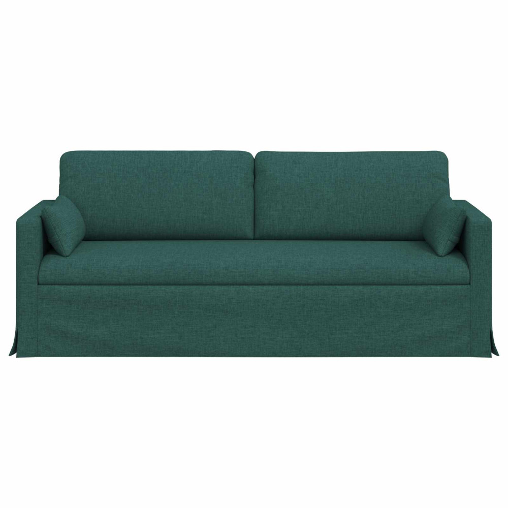 Produktbild för Soffa Mörkgrön 198 x 78 x 80 cm tyg
