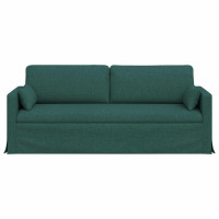 Produktbild för Soffa Mörkgrön 198 x 78 x 80 cm tyg