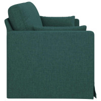 Produktbild för Soffa Mörkgrön 198 x 78 x 80 cm tyg