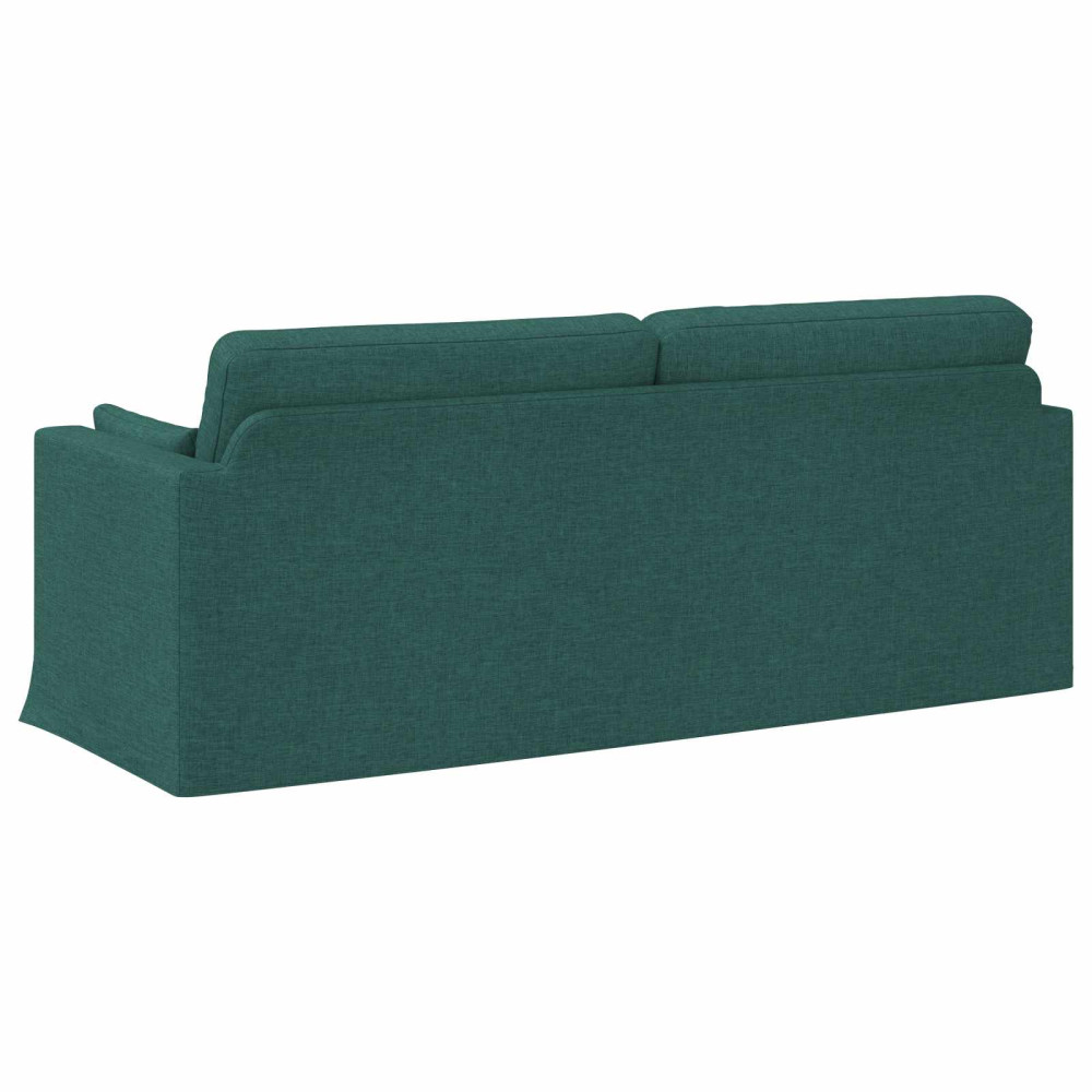 Produktbild för Soffa Mörkgrön 198 x 78 x 80 cm tyg