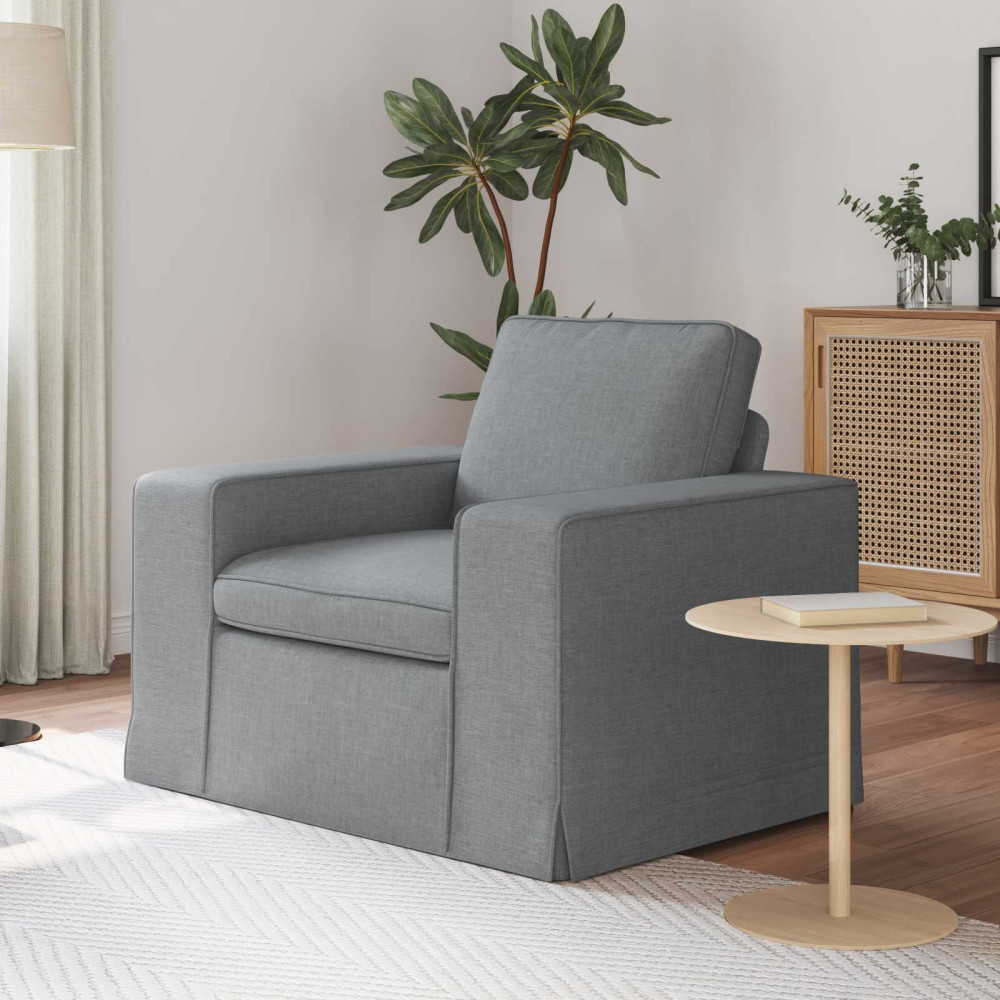 Produktbild för Soffa Ljusgrå 103 x 80 x 82 cm tyg