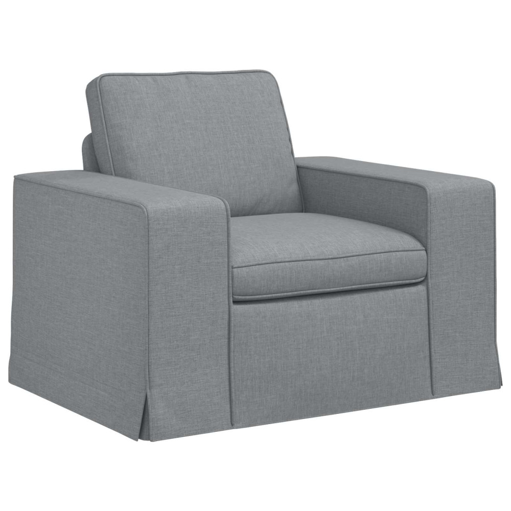 Produktbild för Soffa Ljusgrå 103 x 80 x 82 cm tyg