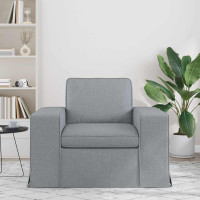 Produktbild för Soffa Ljusgrå 103 x 80 x 82 cm tyg
