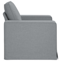 Produktbild för Soffa Ljusgrå 103 x 80 x 82 cm tyg