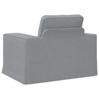 Produktbild för Soffa Ljusgrå 103 x 80 x 82 cm tyg