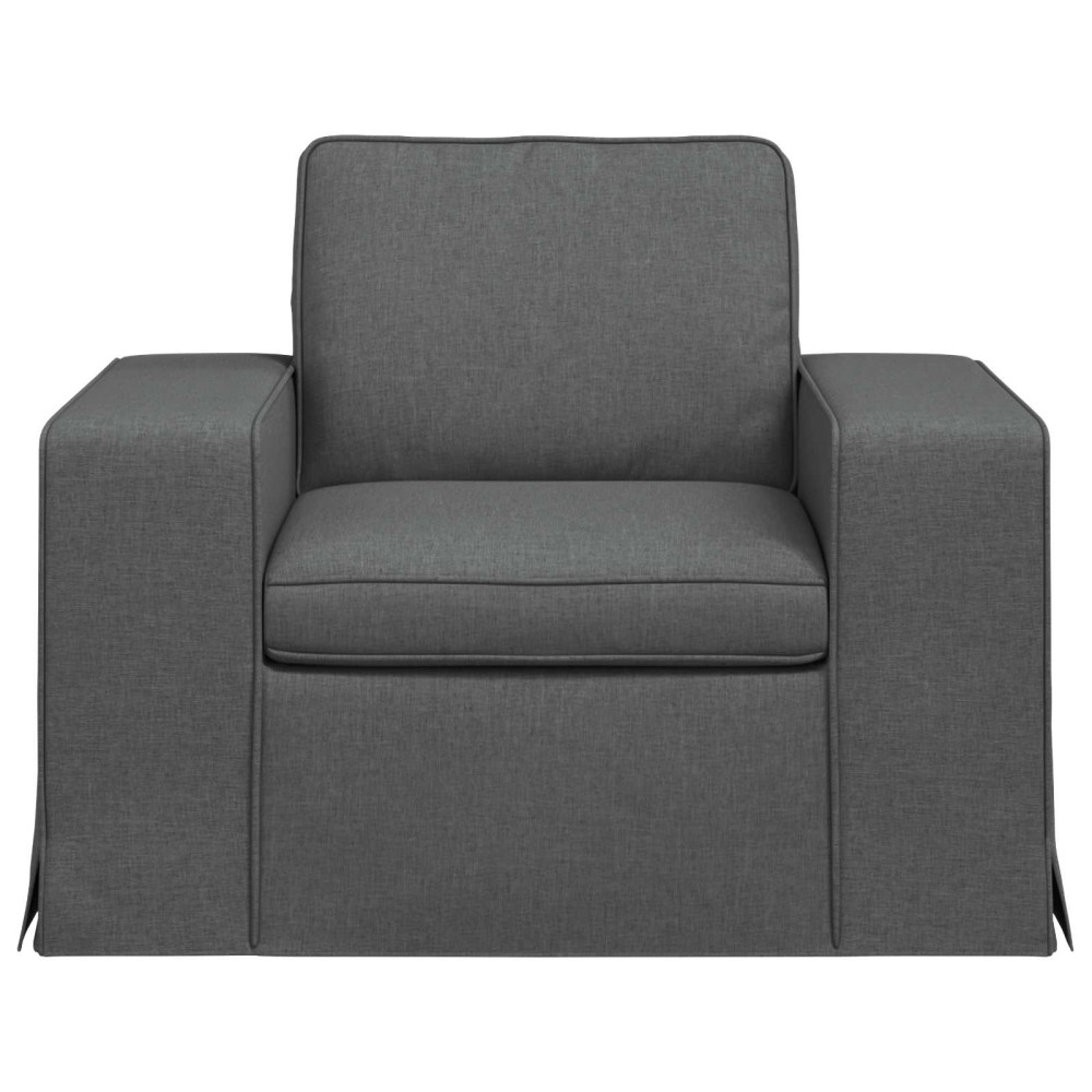 Produktbild för Soffa Mörkgrå 103 x 80 x 82 cm tyg