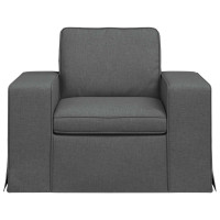 Produktbild för Soffa Mörkgrå 103 x 80 x 82 cm tyg
