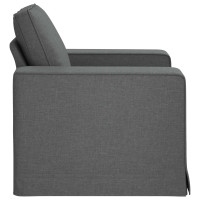 Produktbild för Soffa Mörkgrå 103 x 80 x 82 cm tyg