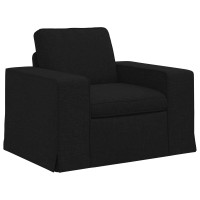 Produktbild för Soffa Svart 103 x 80 x 82 cm tyg
