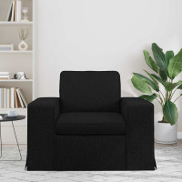 Produktbild för Soffa Svart 103 x 80 x 82 cm tyg