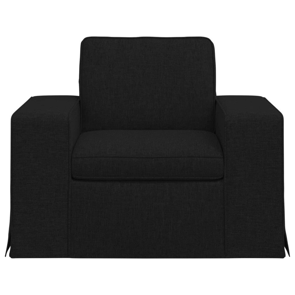 Produktbild för Soffa Svart 103 x 80 x 82 cm tyg