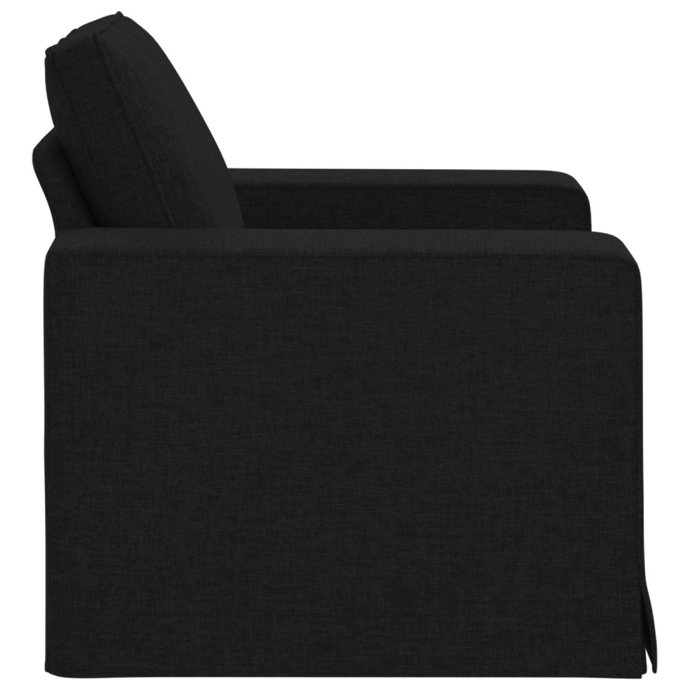 Produktbild för Soffa Svart 103 x 80 x 82 cm tyg