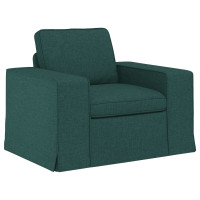 Produktbild för Soffa Mörkgrön 103 x 80 x 82 cm tyg
