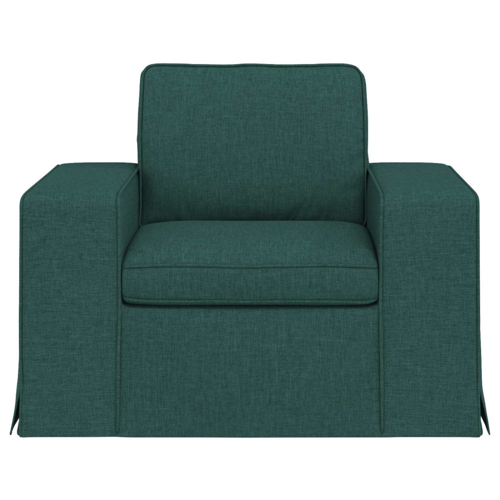 Produktbild för Soffa Mörkgrön 103 x 80 x 82 cm tyg