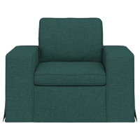 Produktbild för Soffa Mörkgrön 103 x 80 x 82 cm tyg