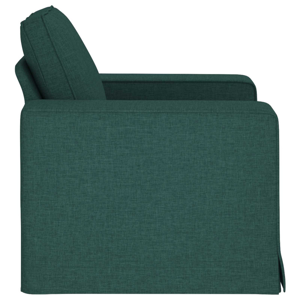 Produktbild för Soffa Mörkgrön 103 x 80 x 82 cm tyg
