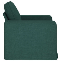 Produktbild för Soffa Mörkgrön 103 x 80 x 82 cm tyg