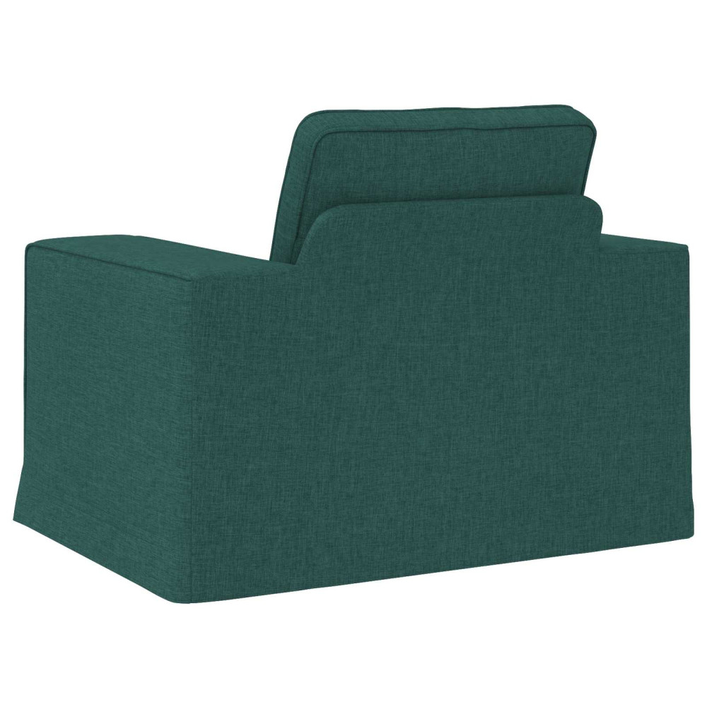 Produktbild för Soffa Mörkgrön 103 x 80 x 82 cm tyg