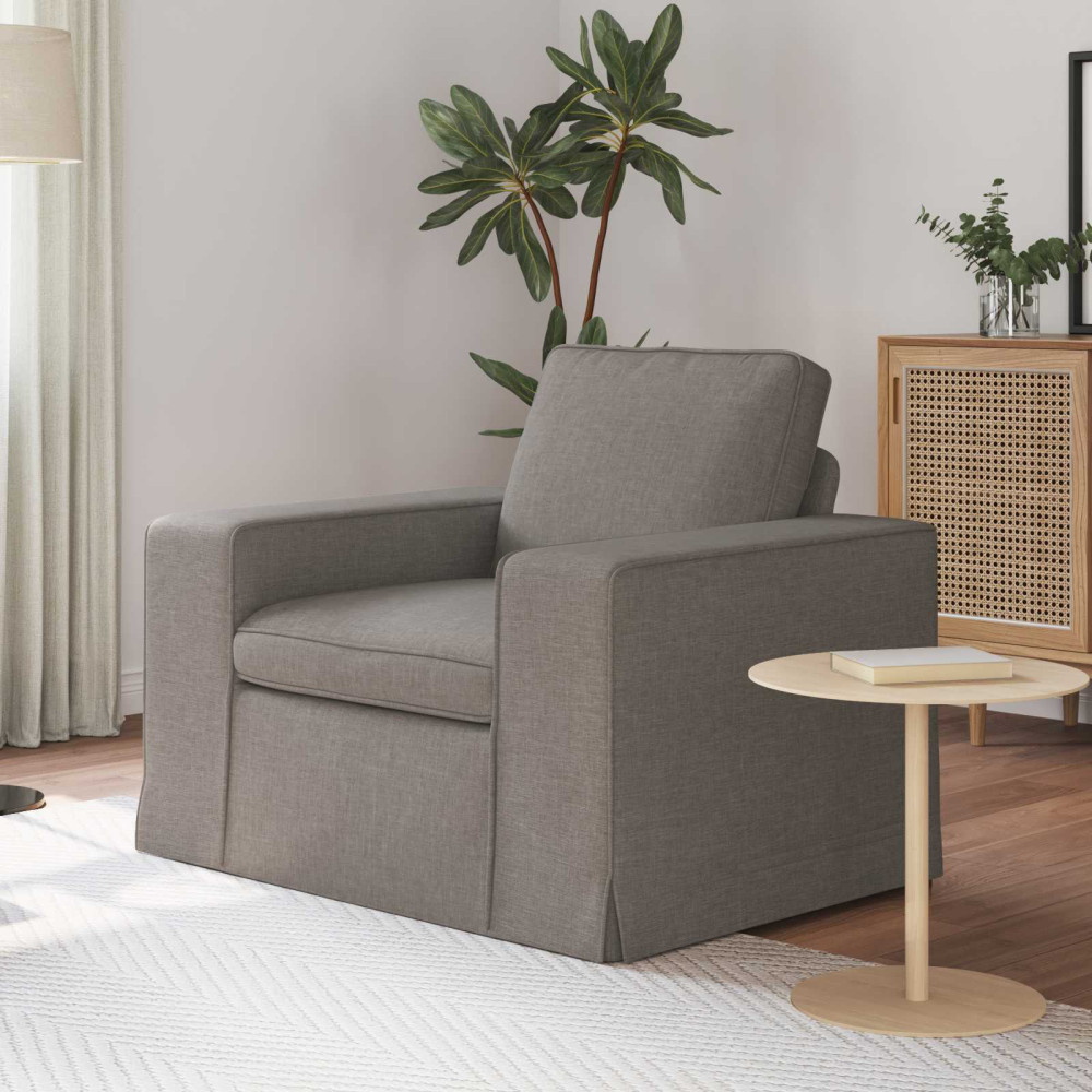 Produktbild för Soffa Taupe 103 x 80 x 82 cm tyg