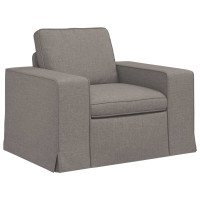 Produktbild för Soffa Taupe 103 x 80 x 82 cm tyg