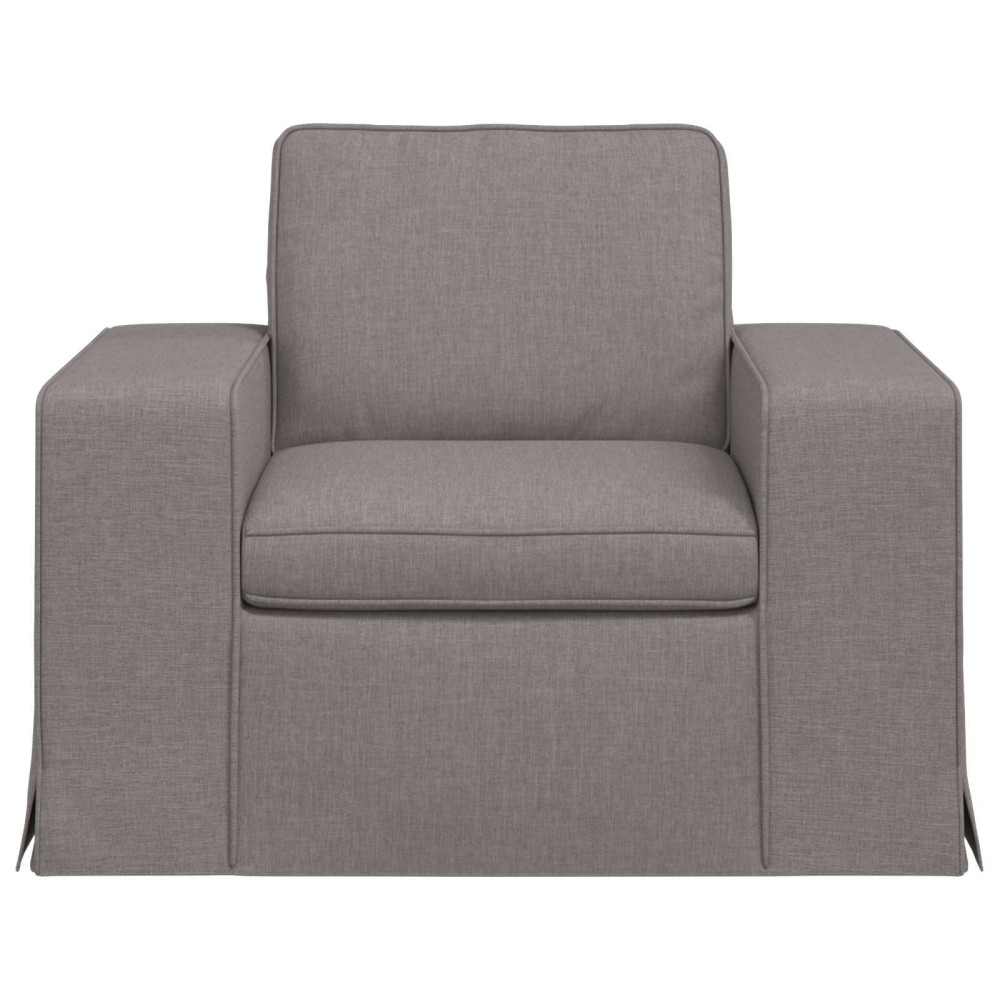 Produktbild för Soffa Taupe 103 x 80 x 82 cm tyg