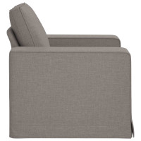 Produktbild för Soffa Taupe 103 x 80 x 82 cm tyg
