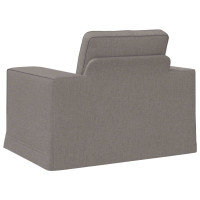 Produktbild för Soffa Taupe 103 x 80 x 82 cm tyg