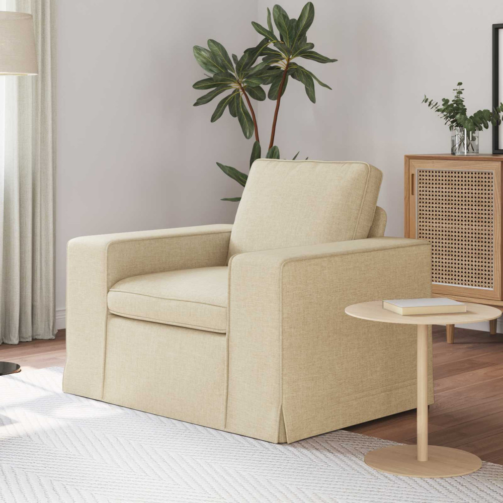 Produktbild för Soffa Kräm 103 x 80 x 82 cm tyg