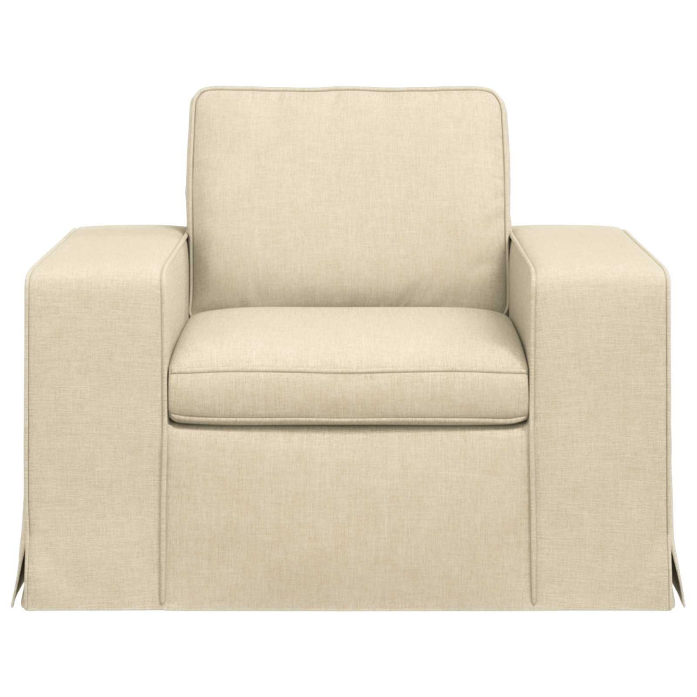 Produktbild för Soffa Kräm 103 x 80 x 82 cm tyg