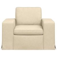 Produktbild för Soffa Kräm 103 x 80 x 82 cm tyg