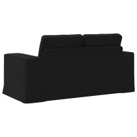 Produktbild för Soffa Svart 162 x 80 x 82 cm tyg